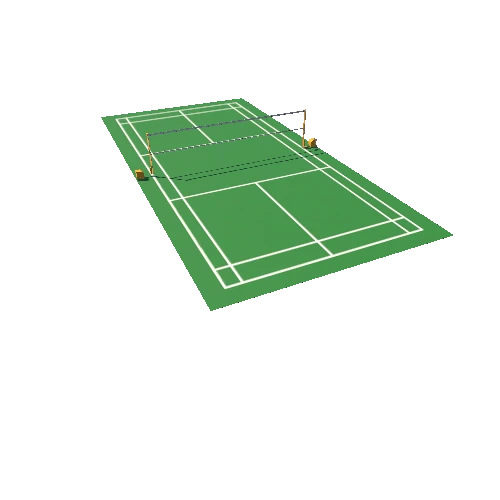 BadmintonFloor and Net A Triangulate77